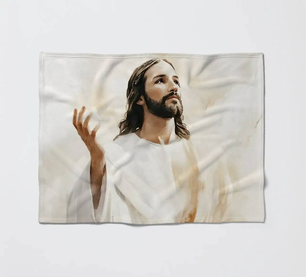 Jesus fleece blanket by LisaArtes