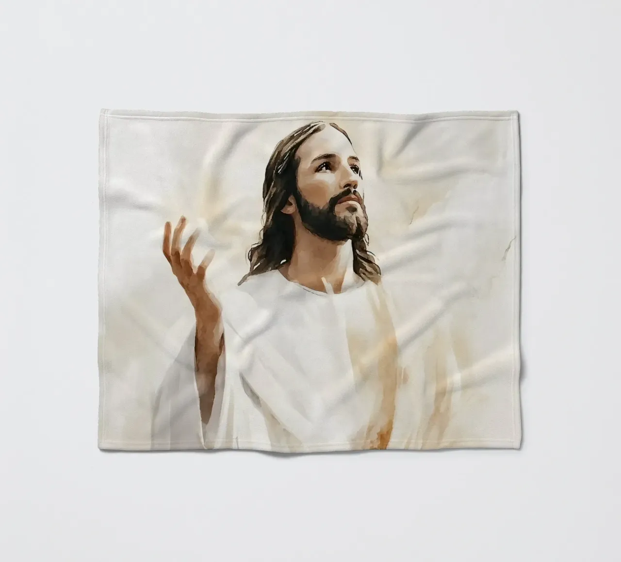Jesus fleece blanket by LisaArtes