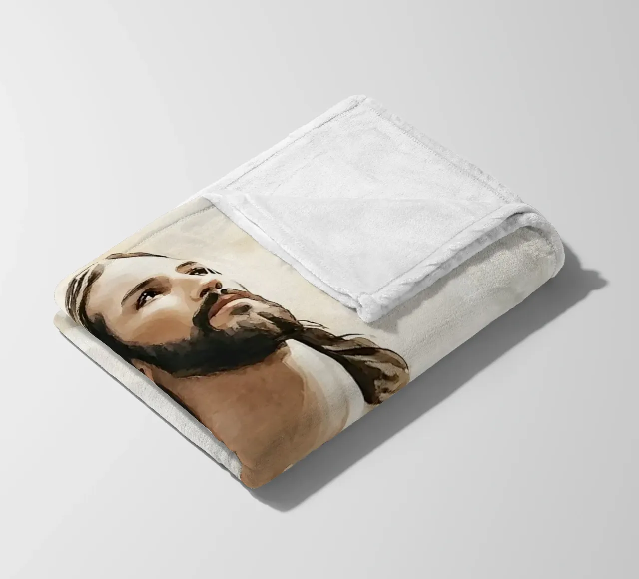 Jesus fleece blanket by LisaArtes