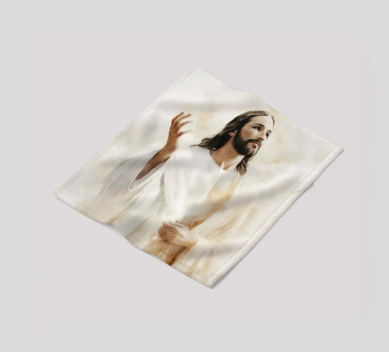 Jesus fleece blanket by LisaArtes