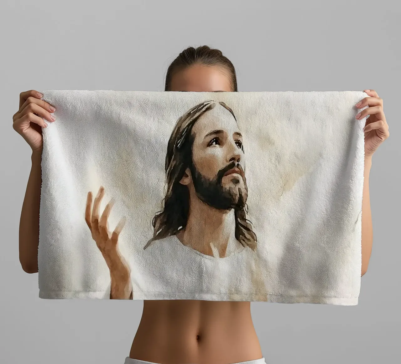 Jesus towel by LisaArtes