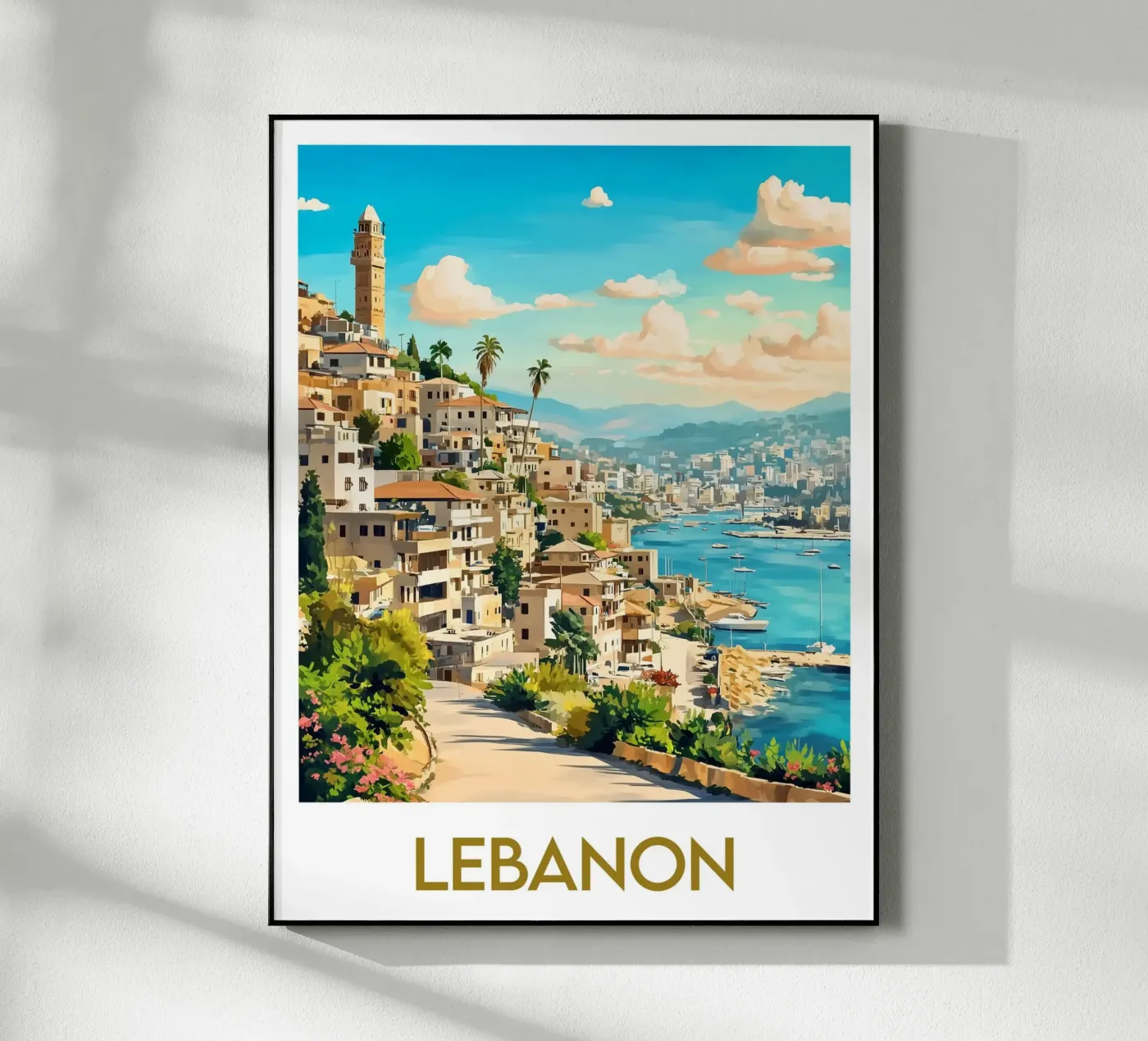 Affiche Liban Acryl-Glas von Frame the World
