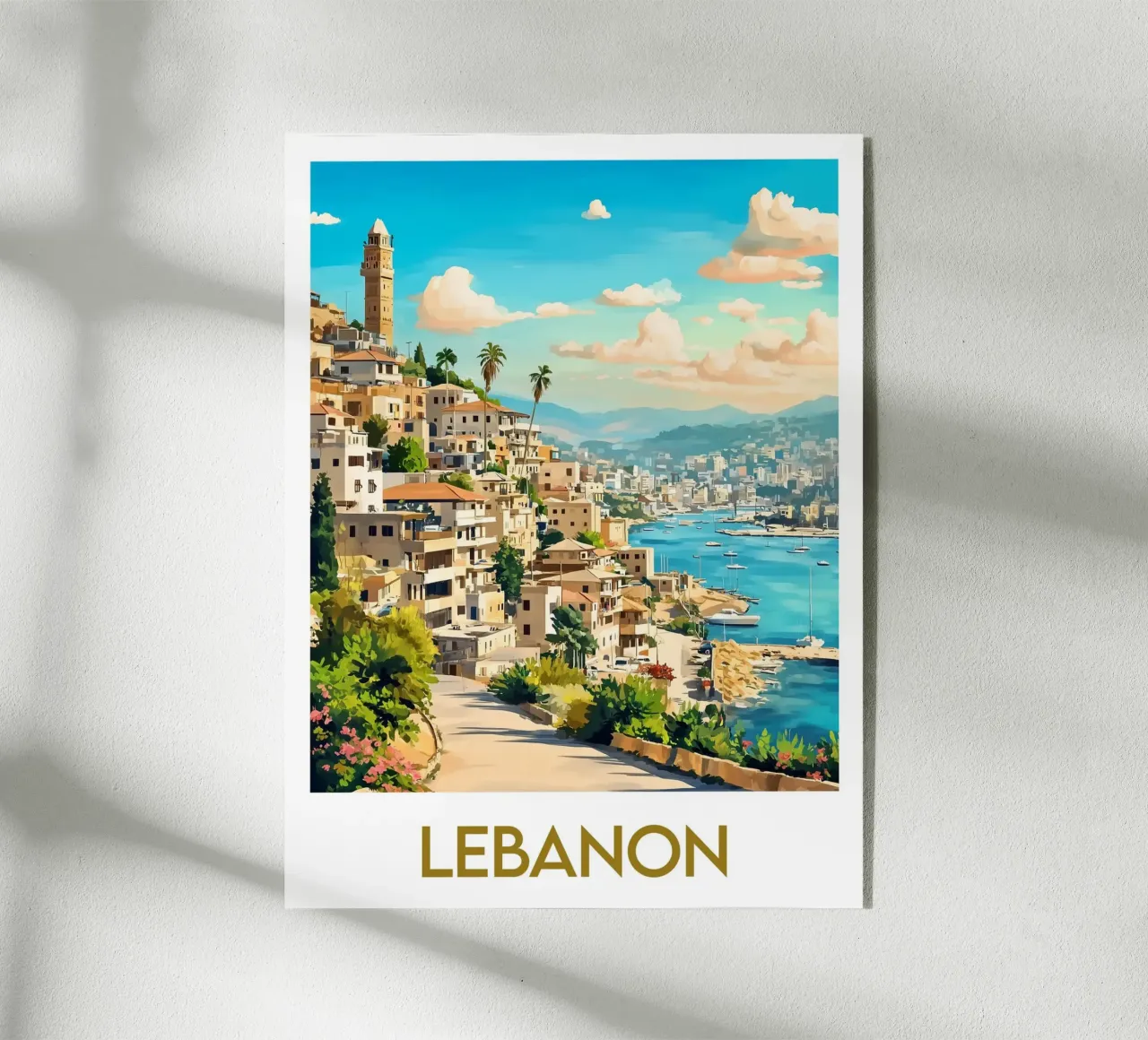 Affiche Liban plexiglass da Frame the World