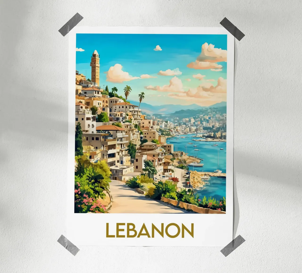 Affiche Liban poster da Frame the World