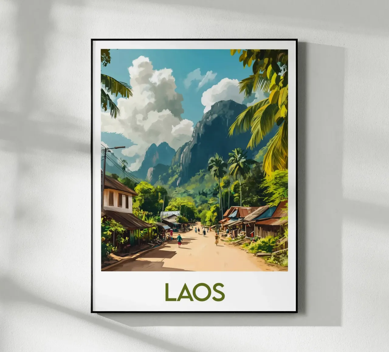 Affiche Laos plexiglass da Frame the World