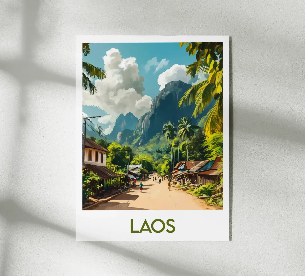 Affiche Laos plexiglass da Frame the World