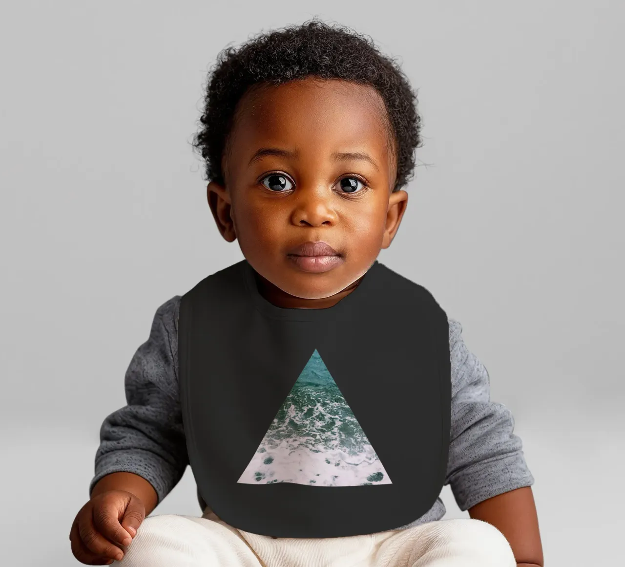 Mare blu profondo bavaglino da Cassia Beck Photography