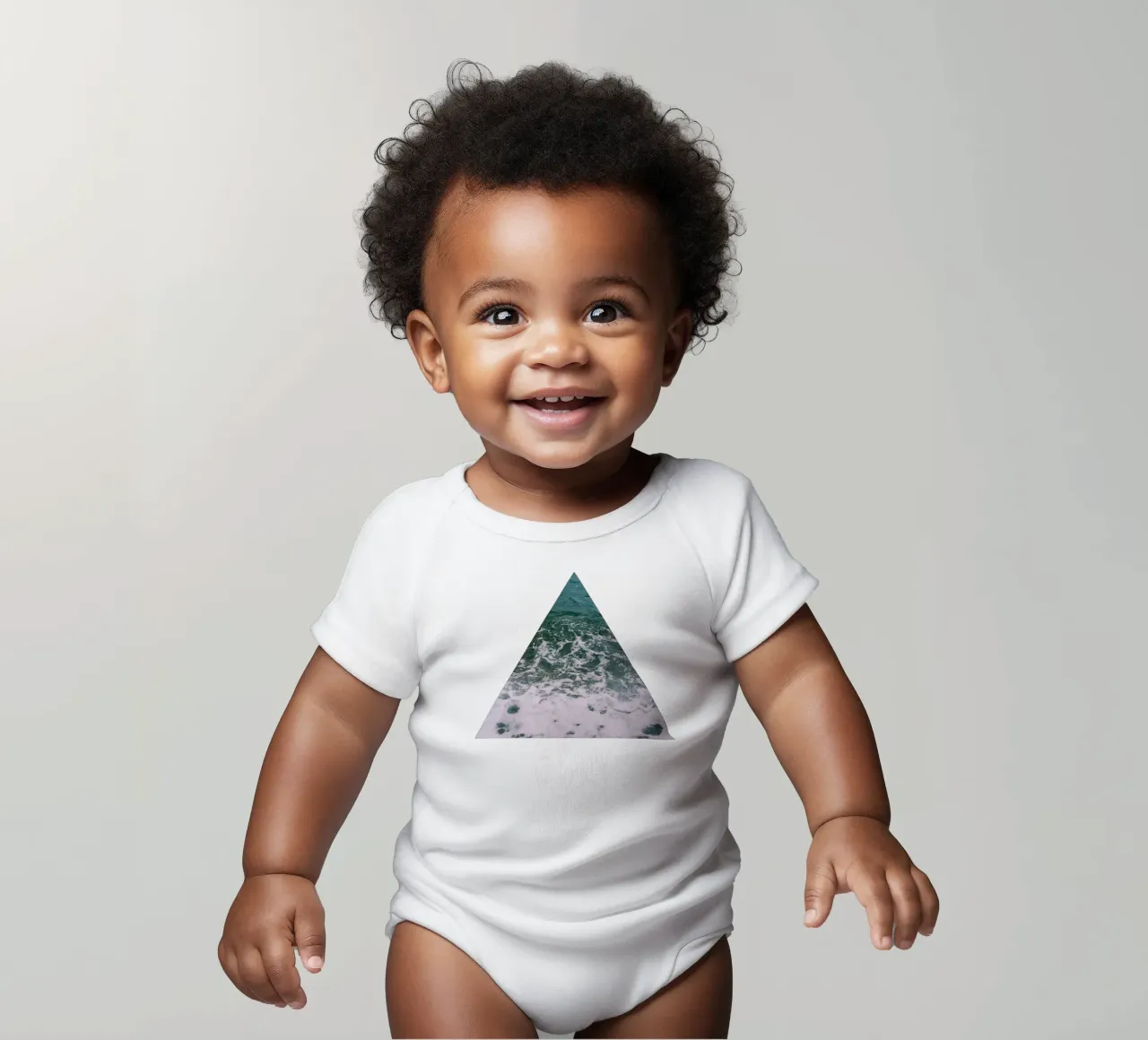 Tiefblaues Meer Kurzarm Babybody von Cassia Beck Photography
