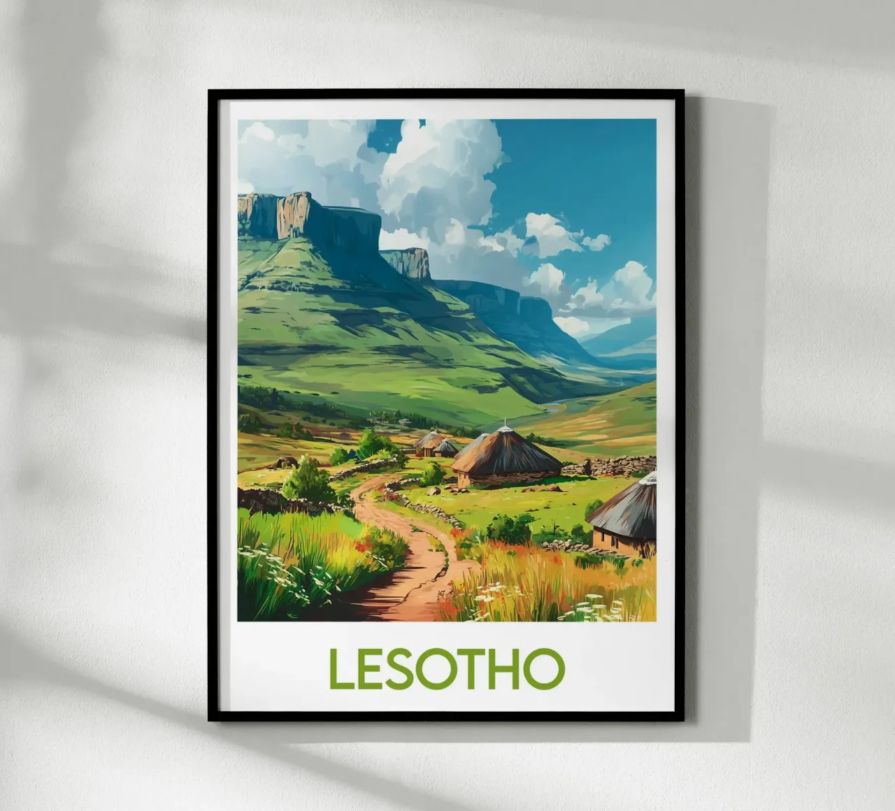 Poster del Lesotho poster da Frame the World