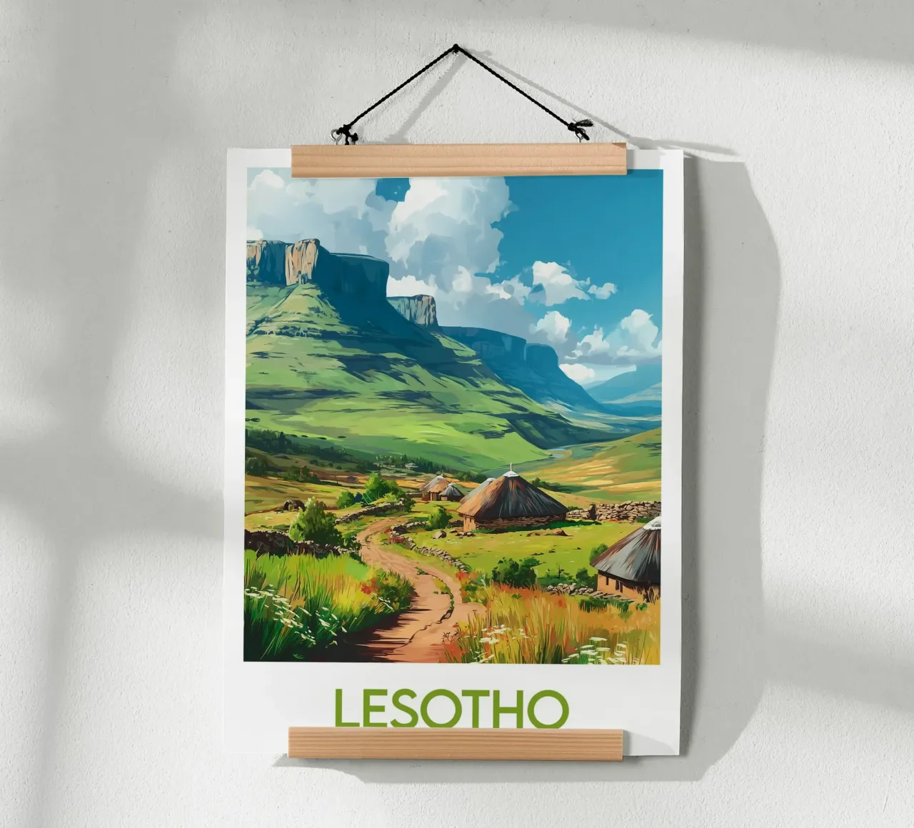 Poster del Lesotho poster da Frame the World