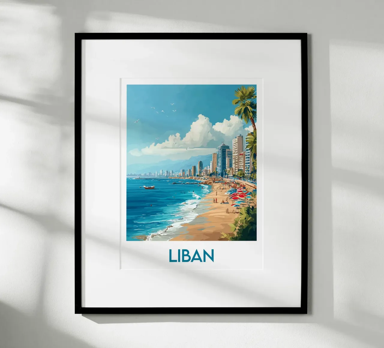 Affiche Liban poster con telaio in plastica da Frame the World