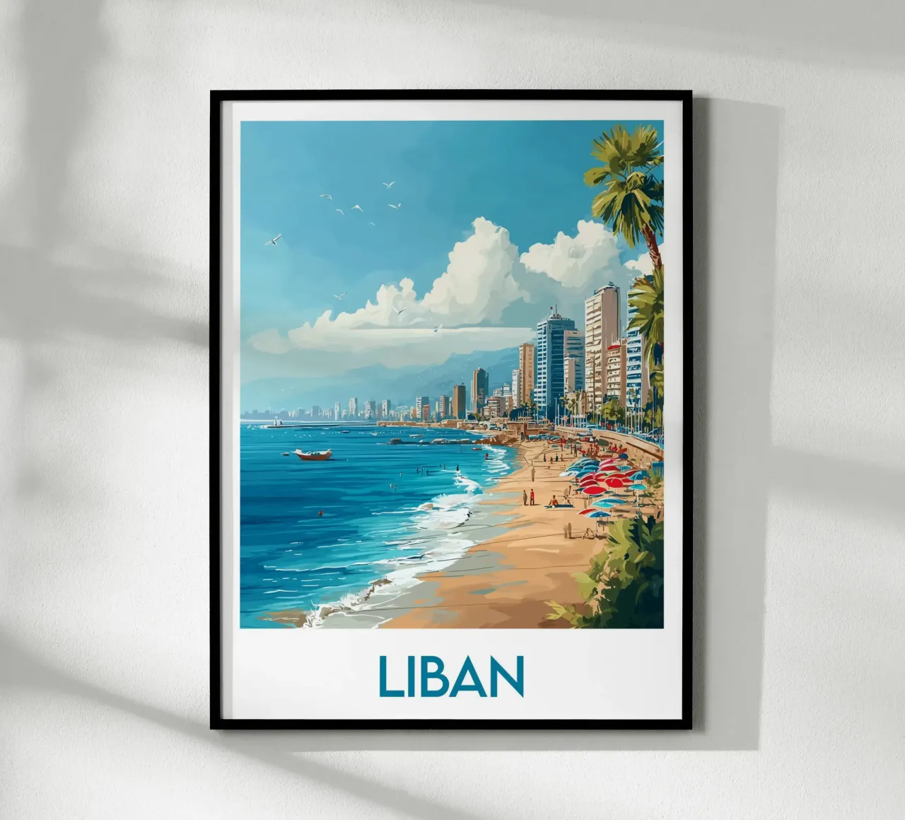 Affiche Liban poster con telaio in plastica da Frame the World
