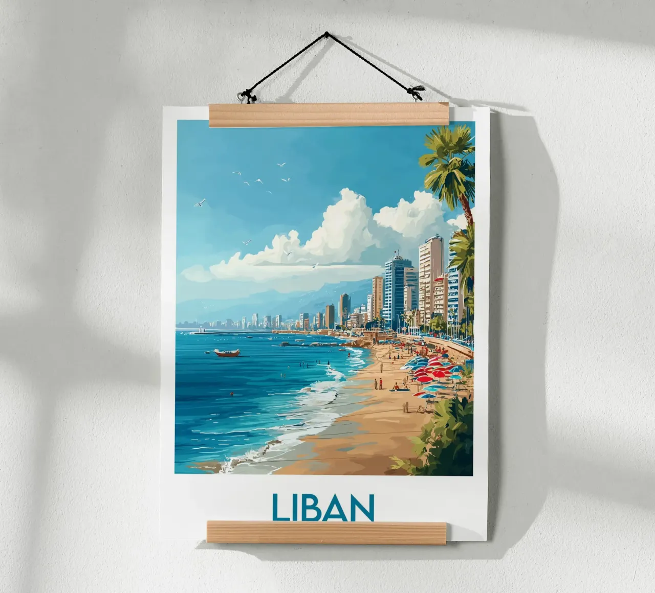 Affiche Liban poster con telaio in plastica da Frame the World