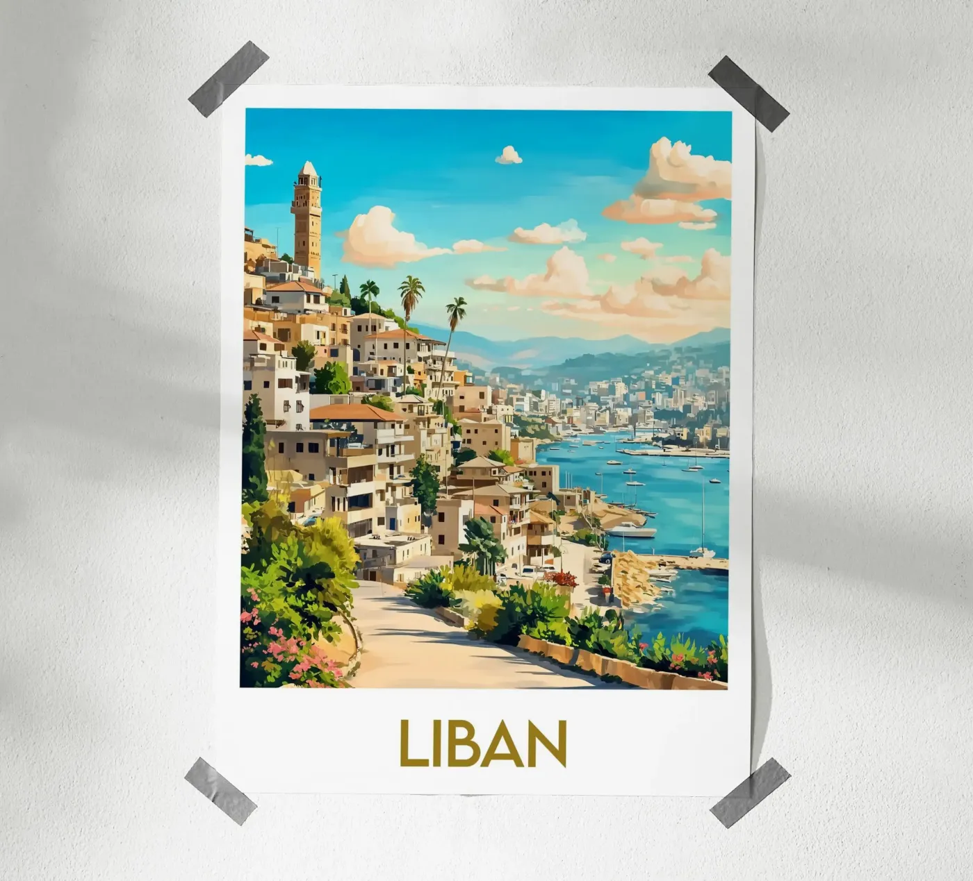 Affiche Liban poster da Frame the World