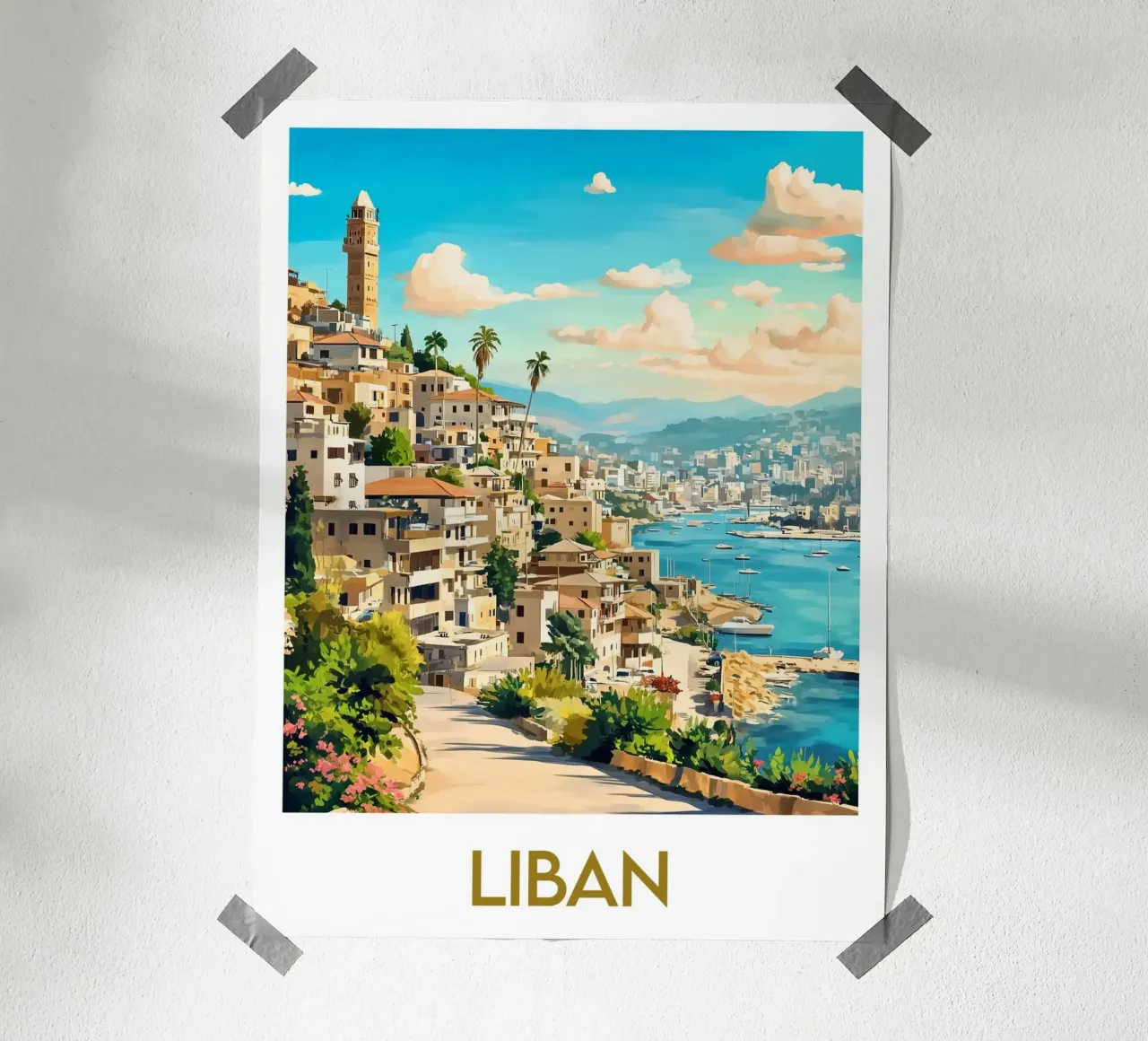 Affiche Liban poster da Frame the World