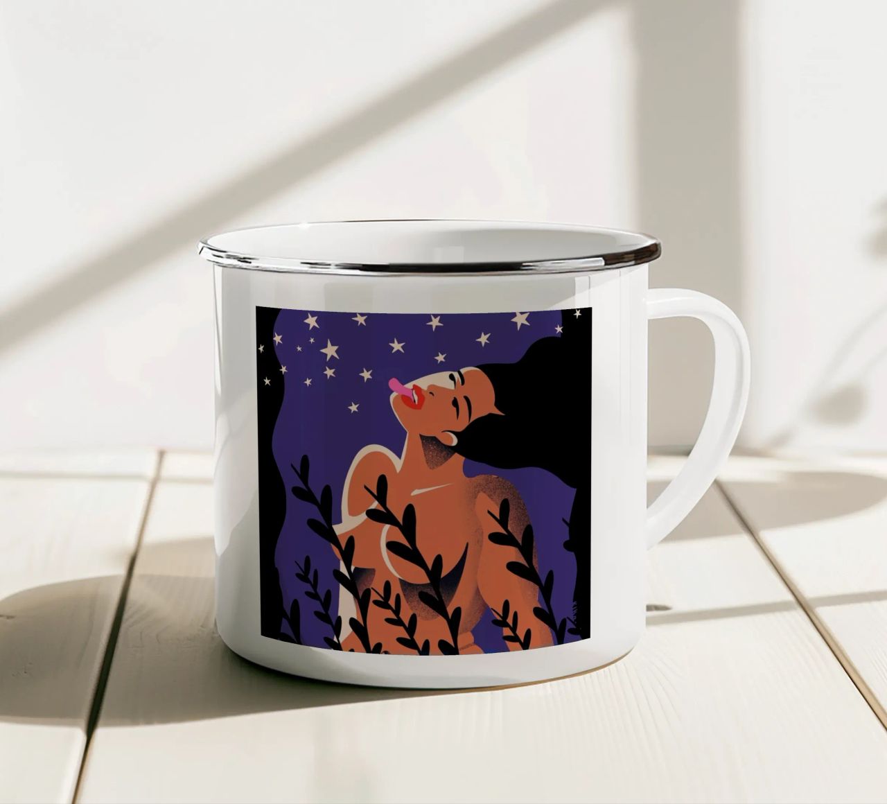 Stardust tazza in smalto da Kika illu
