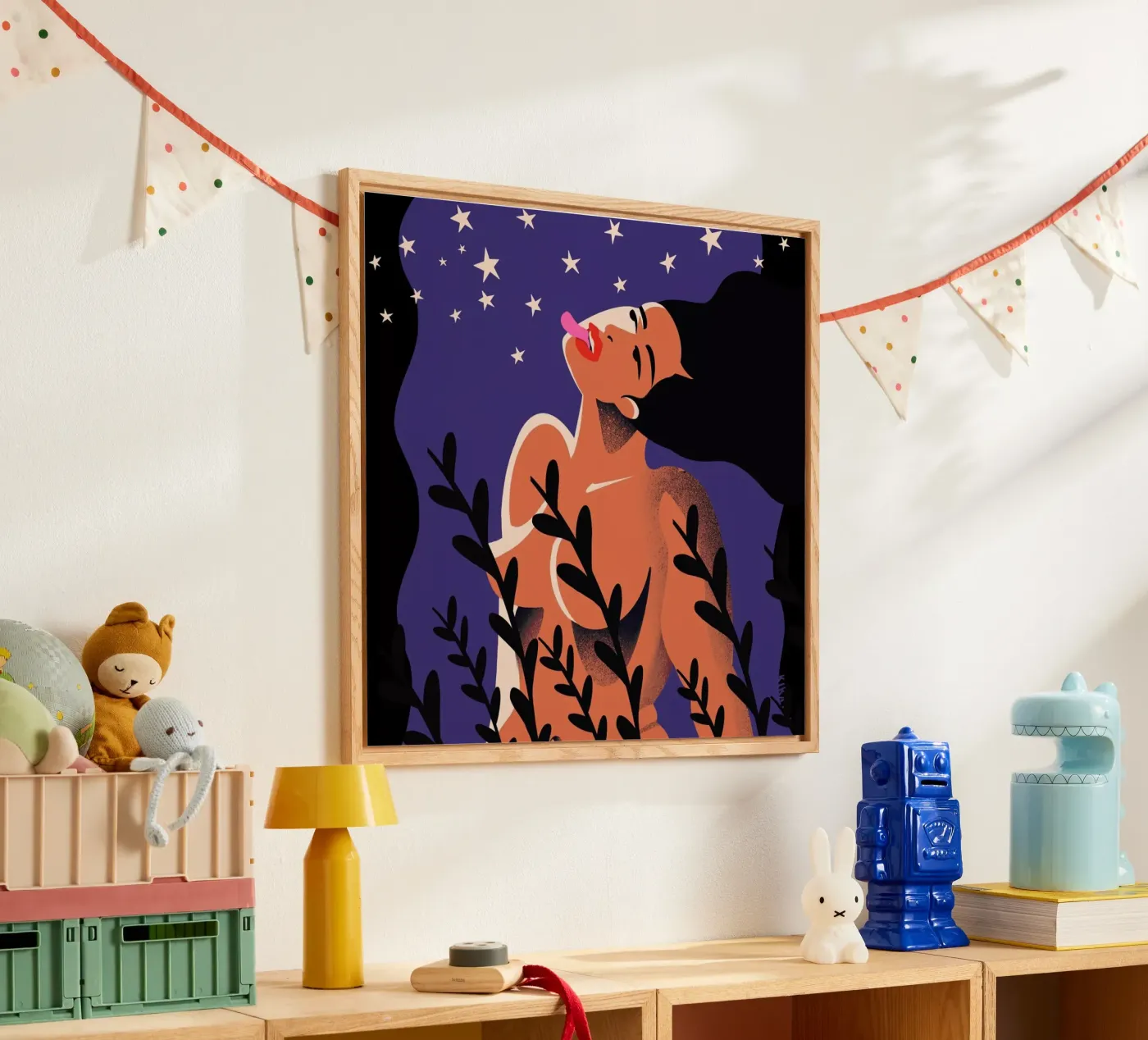 Stardust acryl van Kika illu