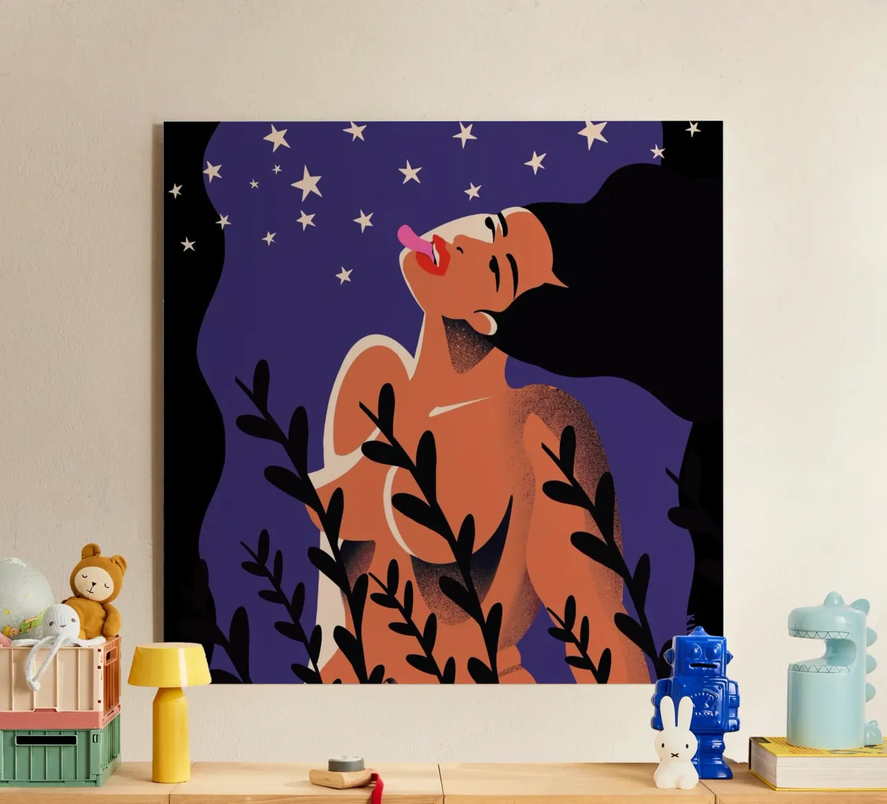 Stardust acryl van Kika illu