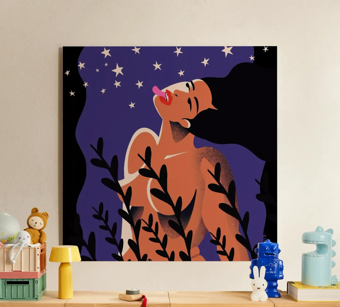 Stardust acryl van Kika illu