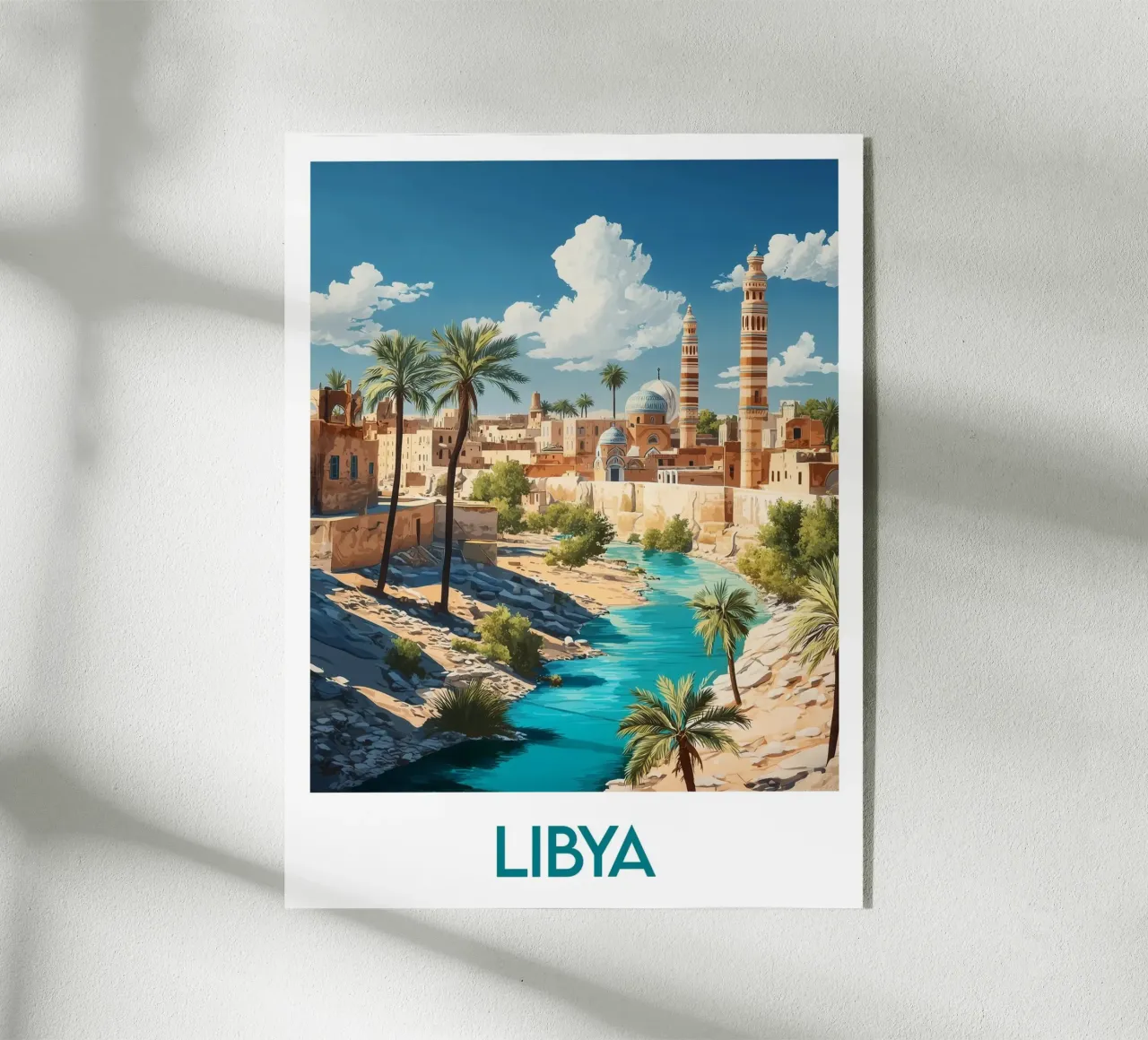 Affiche Libye plexiglass da Frame the World