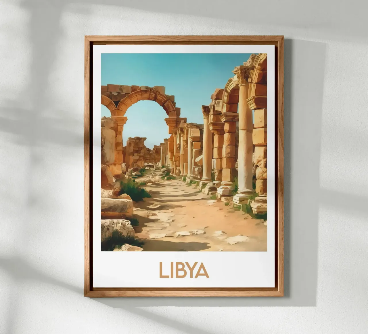 Affiche Libye alluminio dibond da Frame the World
