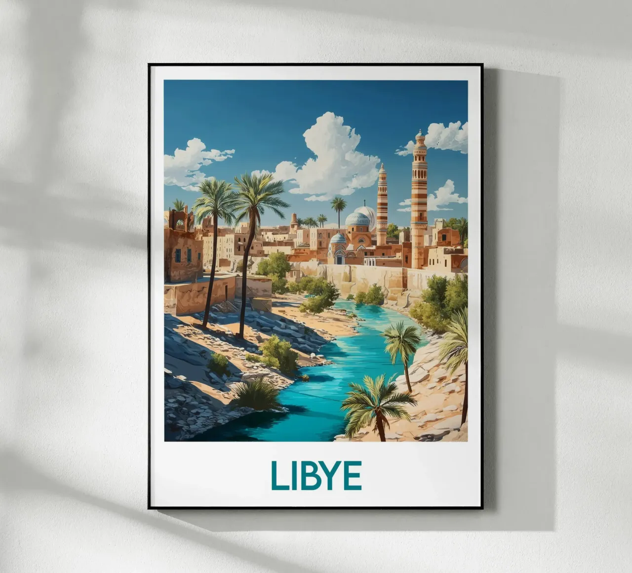 Affiche Libye plexiglass da Frame the World