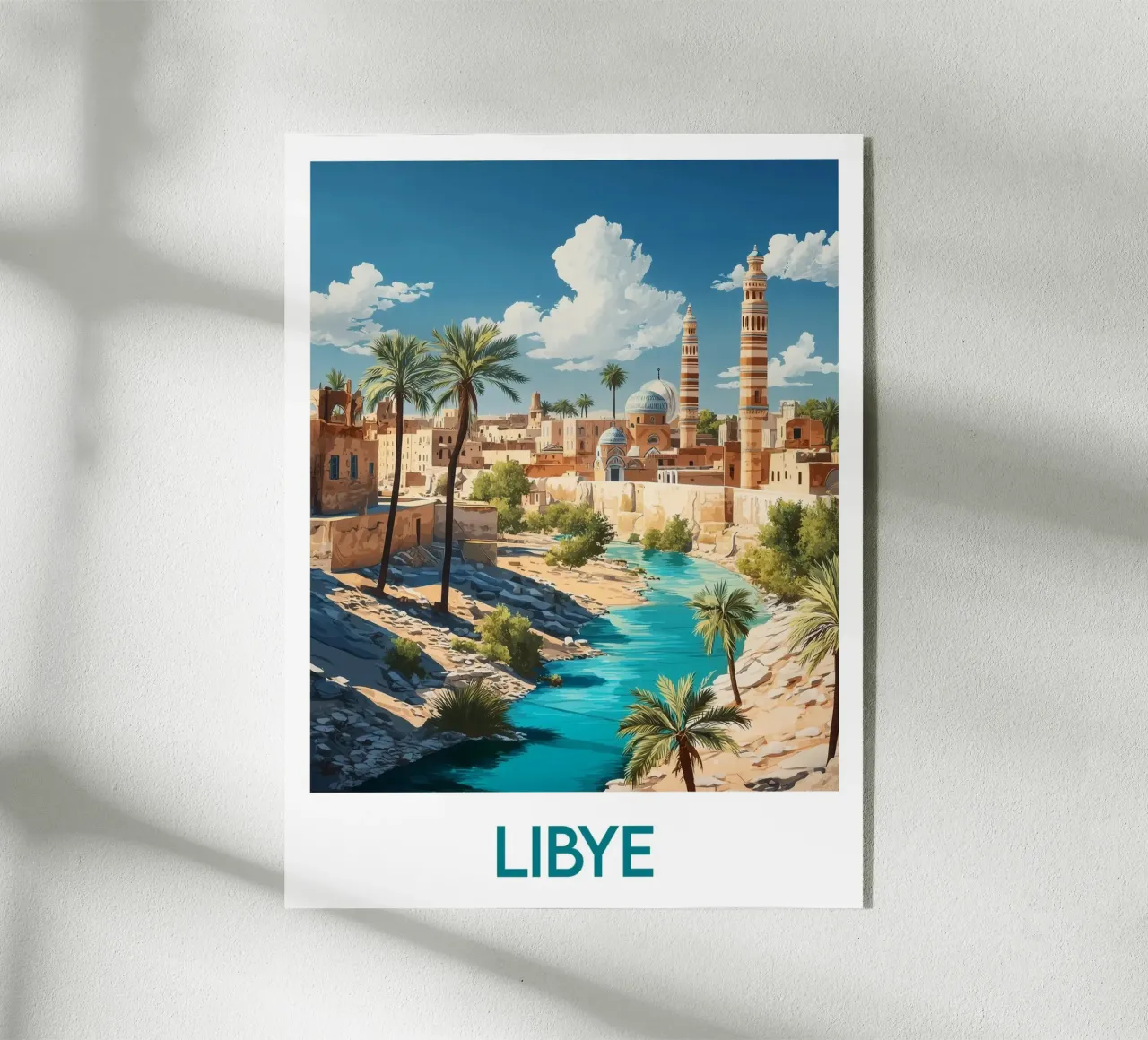 Affiche Libye plexiglass da Frame the World