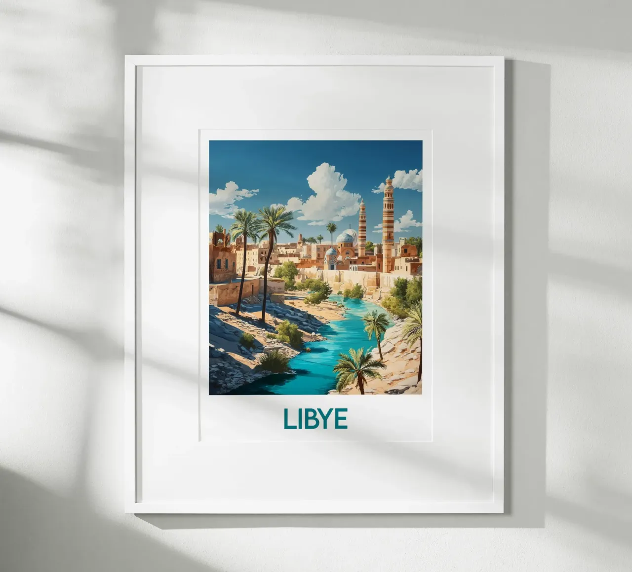 Libië poster van Frame the World