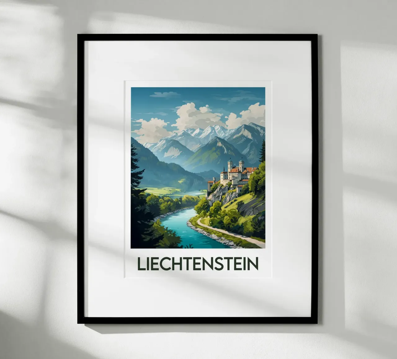 Affiche Liechtenstein poster da Frame the World