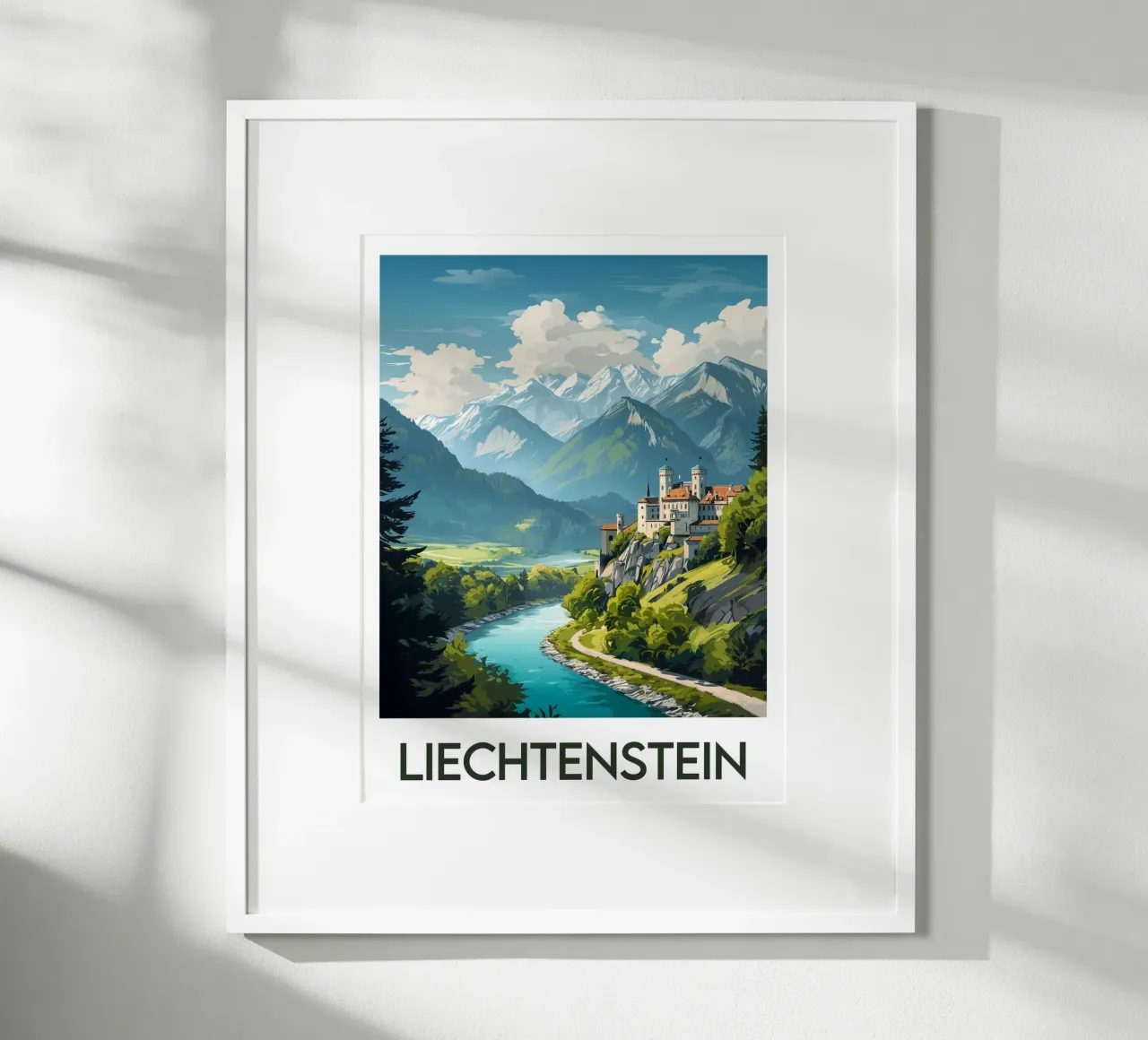 Affiche Liechtenstein poster da Frame the World