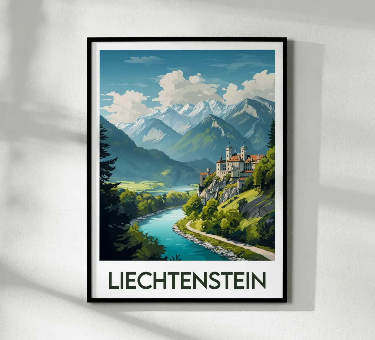 Affiche Liechtenstein poster da Frame the World