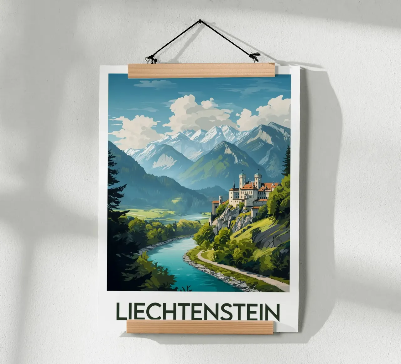 Affiche Liechtenstein poster da Frame the World