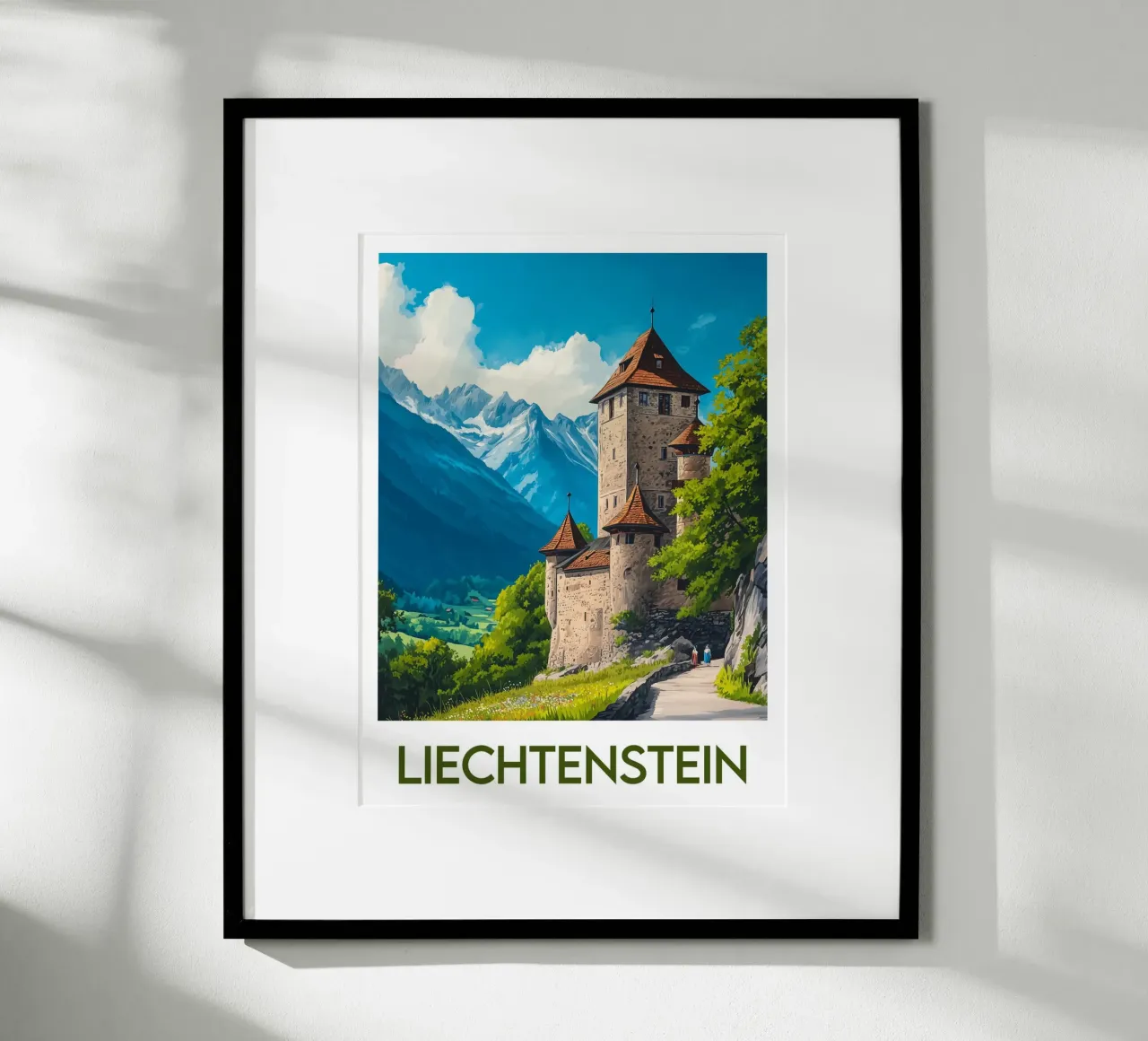 Affiche Liechtenstein poster da Frame the World