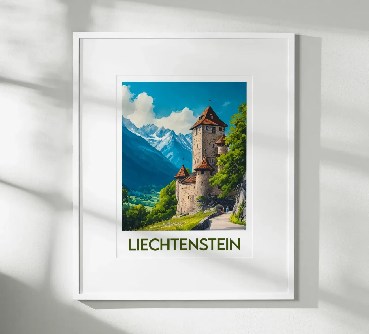 Affiche Liechtenstein poster da Frame the World