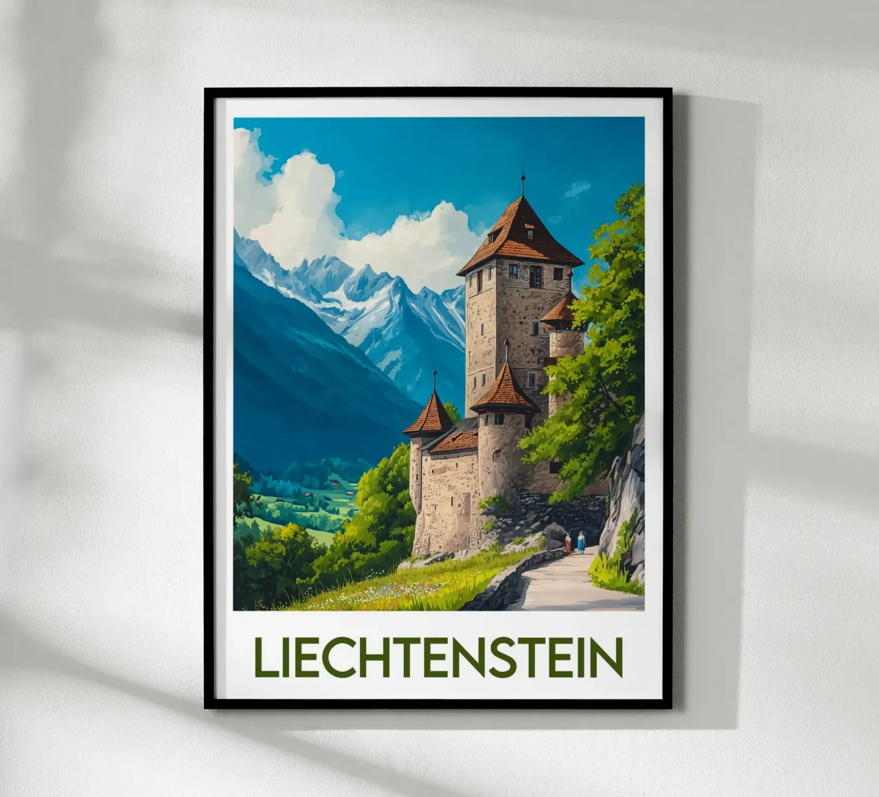 Affiche Liechtenstein poster da Frame the World