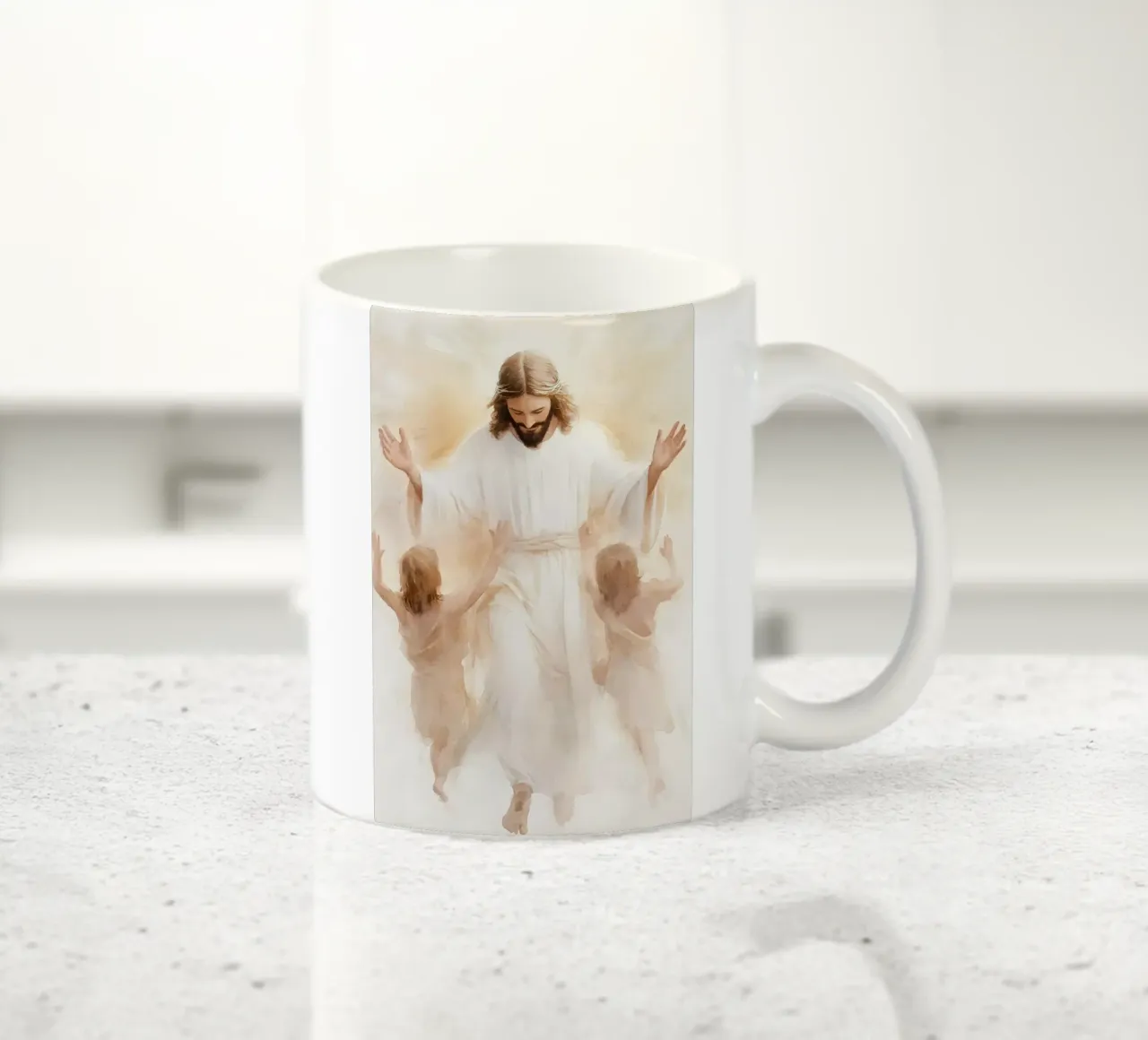 Jesus and children tazza in ceramica da LisaArtes
