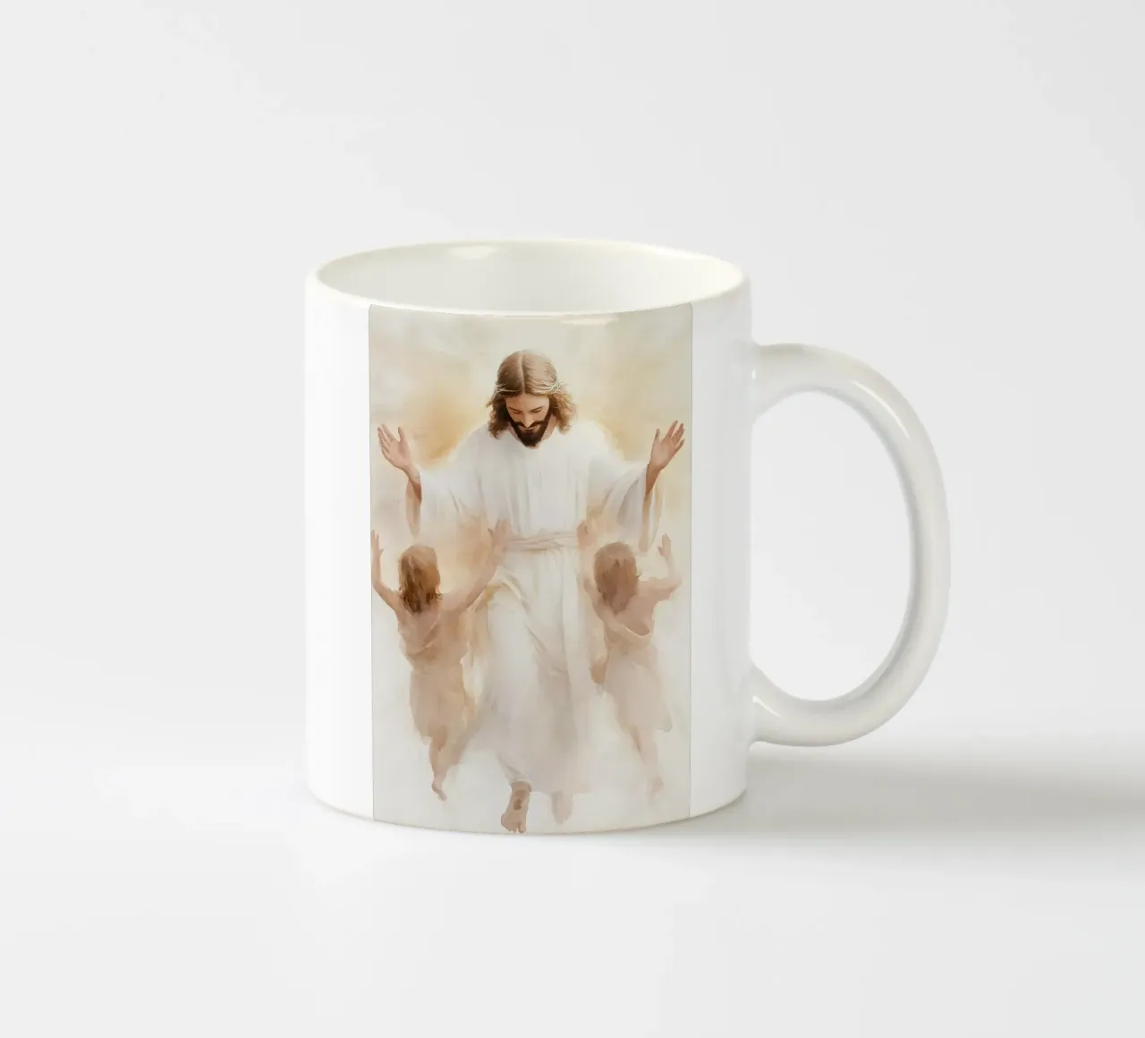 Jesus and children tazza in ceramica da LisaArtes