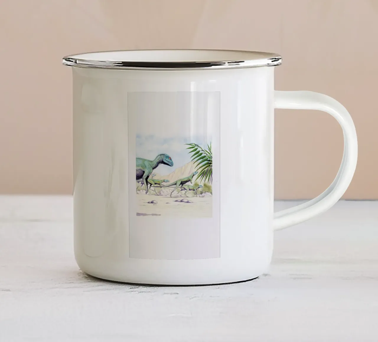 Raptors tazza in smalto da Flora & Fauna