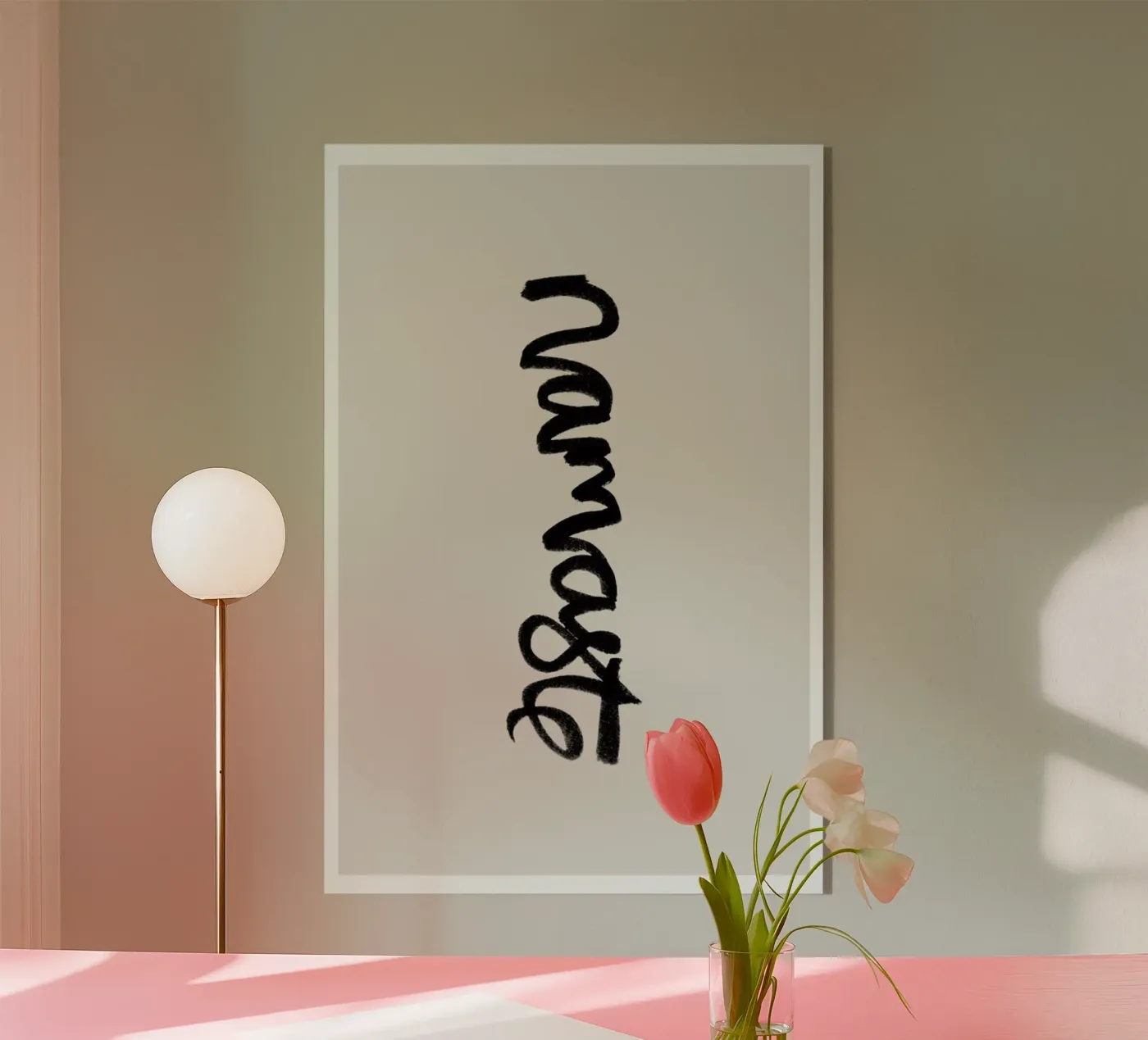 Namaste plexiglass da Klaus with K