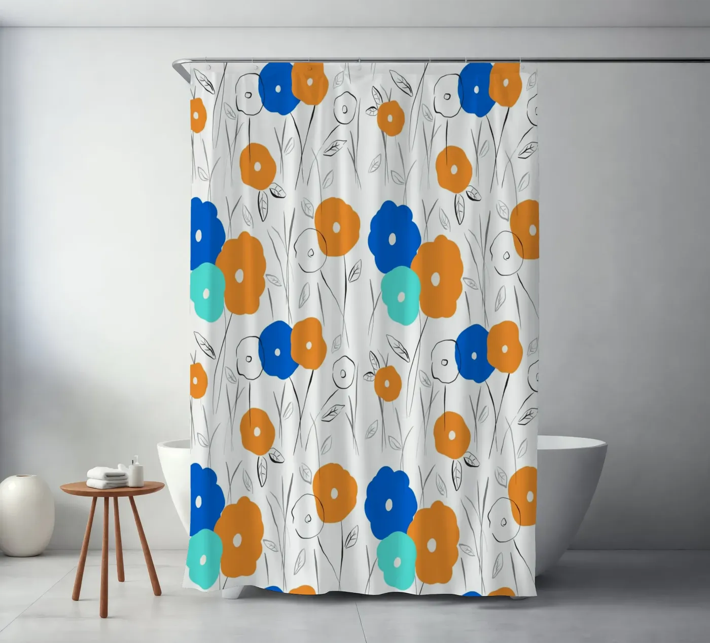 Spring is Back Duschvorhang von Studio Wida
