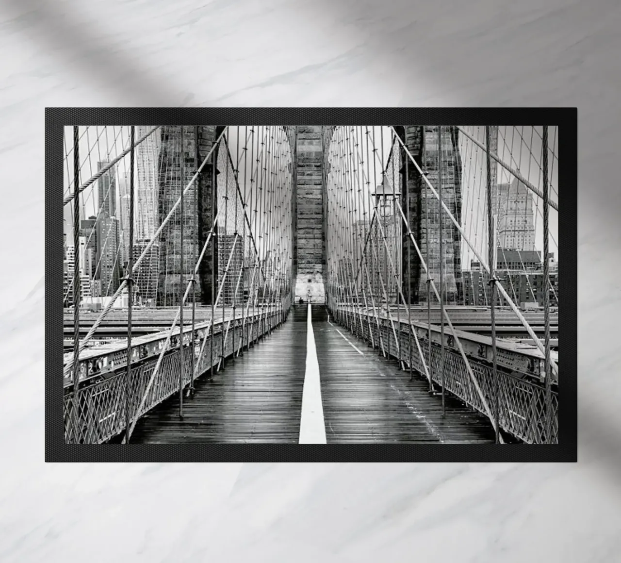 Brooklyn Bridge doormat by METROPOLIS