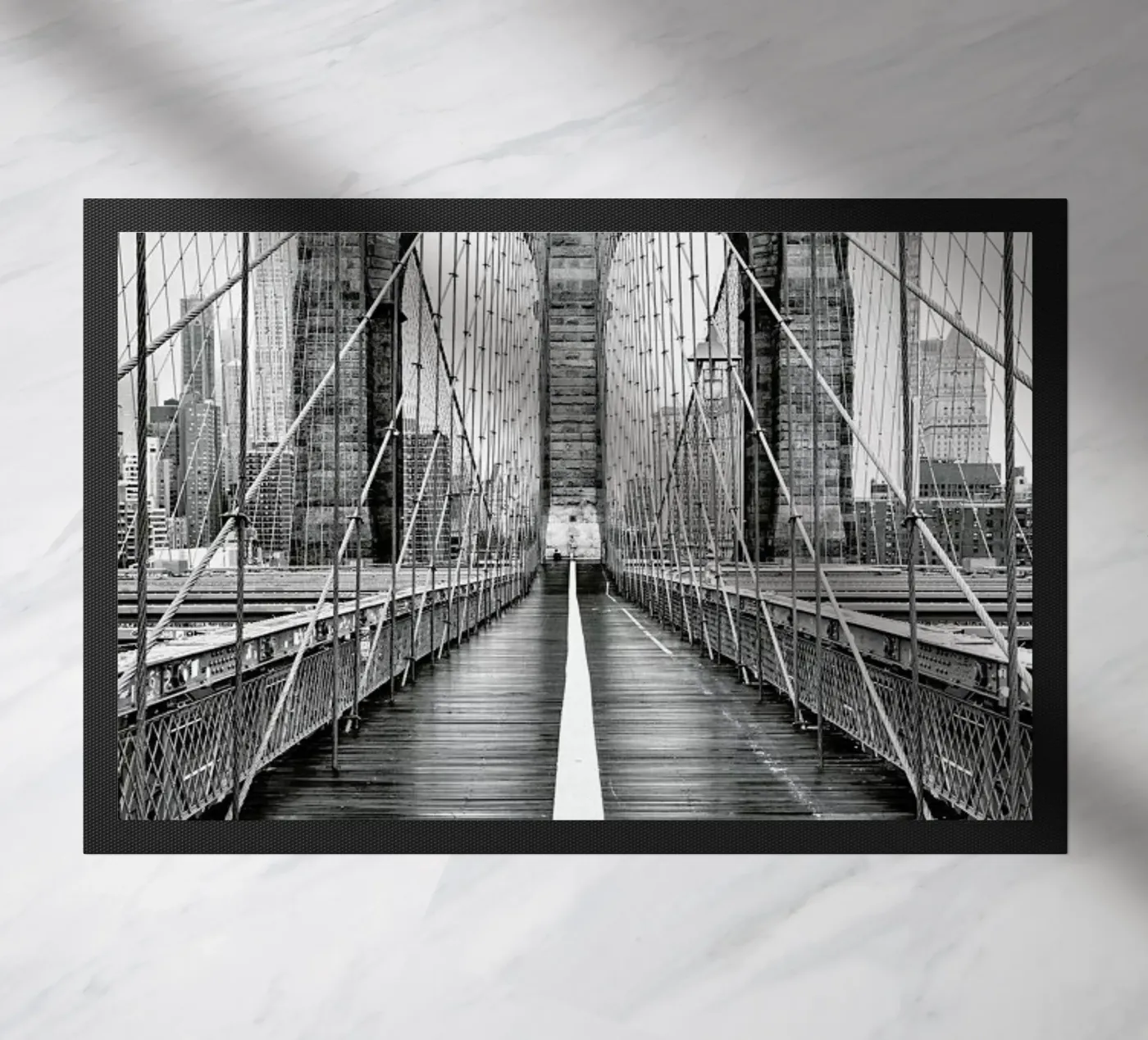 Brooklyn Bridge doormat by METROPOLIS