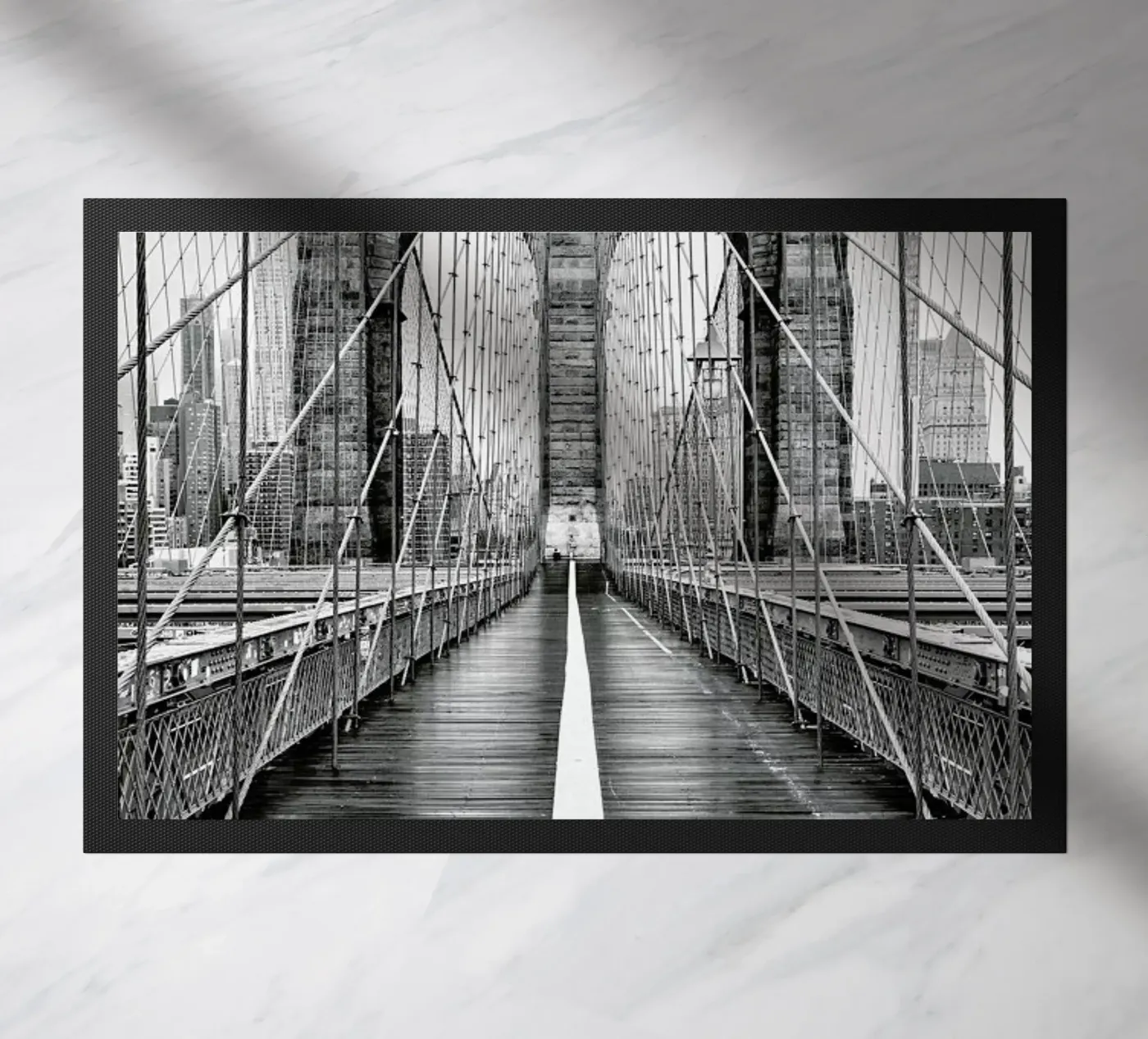 Brooklyn Bridge deurmat van METROPOLIS