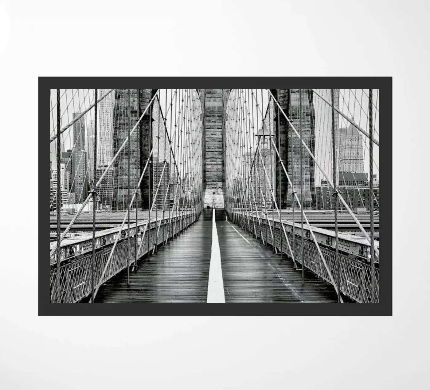 Brooklyn Bridge deurmat van METROPOLIS