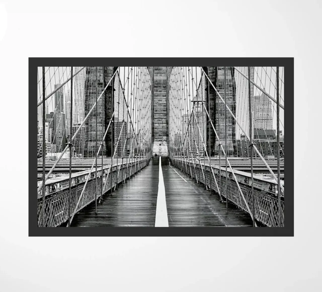 Brooklyn Bridge doormat by METROPOLIS