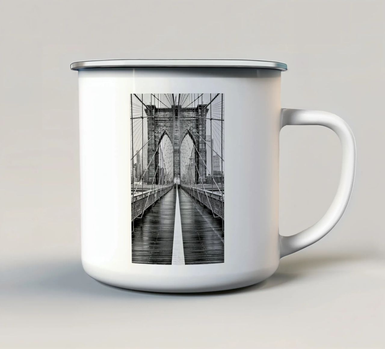 Brooklyn Bridge tazza in smalto da METROPOLIS