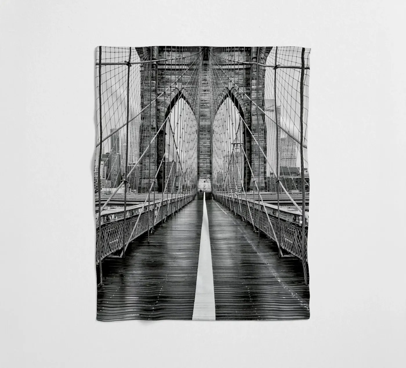 Brooklyn Bridge Fleecedecke von METROPOLIS