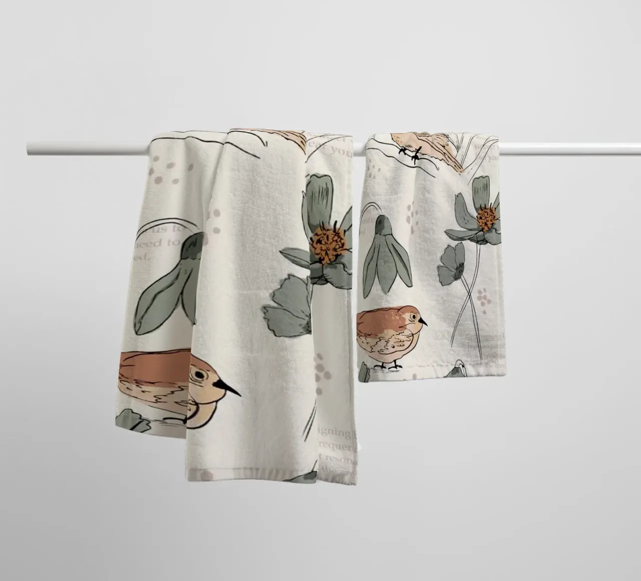 Bohemian Birds Handtuch von Studio Wida