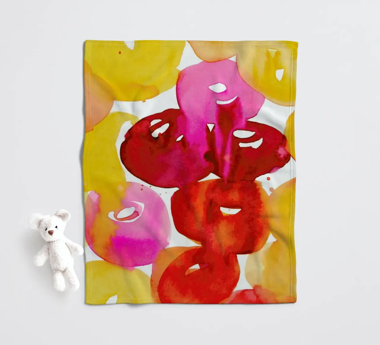 Buttercup fleece blanket by Ekaterina Koroleva