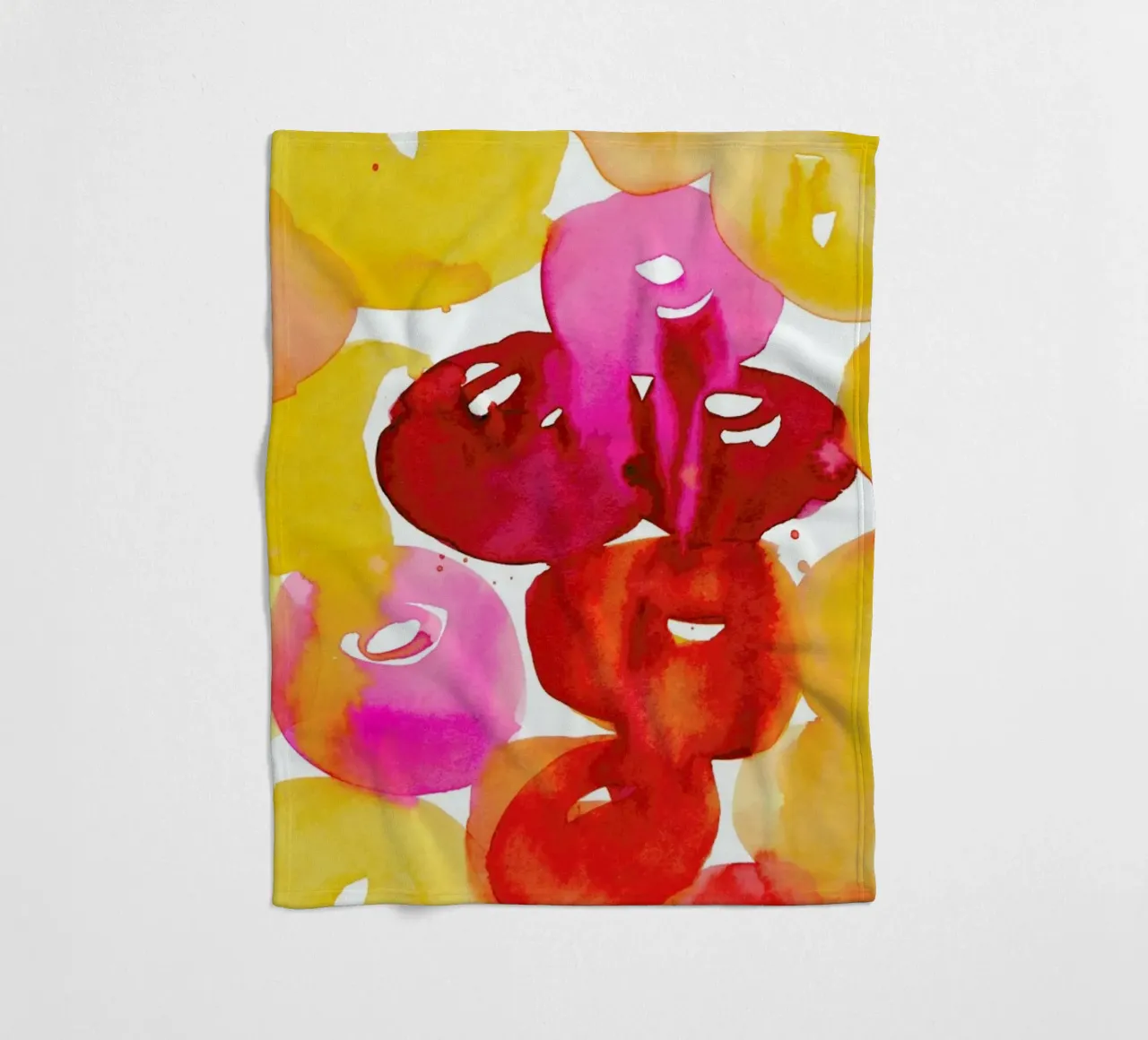 Buttercup fleece blanket by Ekaterina Koroleva